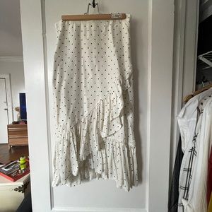 H&M Ruffled Midi Skirt